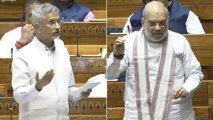 Read more about the article ‘They trust others more than India’s own ministers’: Amit Shah intervenes twice during Jaishankar’s speech; slams opposition for disruption in Lok Sabha
