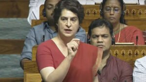 Read more about the article ‘For first time in history … ‘: Priyanka slams PM Modi on Trump ‘announcing’ ceasefire; asks govt to take responsibility