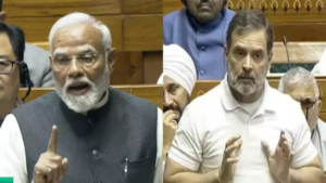 Read more about the article ’22 minutes’ vs ‘clueless govt’: PM Modi, Rahul Gandhi trade barbs over Operation Sindoor in Lok Sabha – who said what