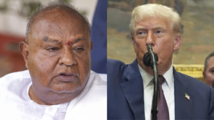 Read more about the article ‘A head of state so volatile’: Ex-PM Deve Gowda’s scathing attack on Trump; praises PM Modi’s ‘firm stand’