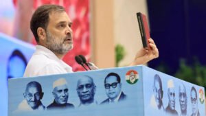 Read more about the article Rahul vs EC: Rahul Gandhi says poll body ‘obliterated and taken over’; claims at least 15 seats were rigged in Lok Sabha elections