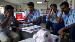Read more about the article Voter list lapse: ECI suspends 4 Bengal officers over fake entries; accused of sharing passwords to database