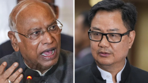 Read more about the article CISF in well, claims Kharge, Rijiju says House being misled