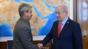 Read more about the article Netanyahu meets Indian envoy: Focus on security, economy; talks held amid US tariff pressure