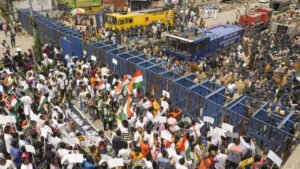 Read more about the article One year of RG Kar incident: Police lathi-charge protestors; Suvendu alleges victim’s parents and BJP MLAs injured