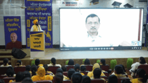 Read more about the article Women’s leadership training: Kejriwal, Mann urge Punjab women to join politics; highlight AAP’s welfare initiatives