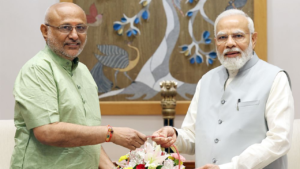 Read more about the article VP polls: NDA nominee CP Radhakrishnan thanks PM Modi, says ‘will work hard for nation till last breath’