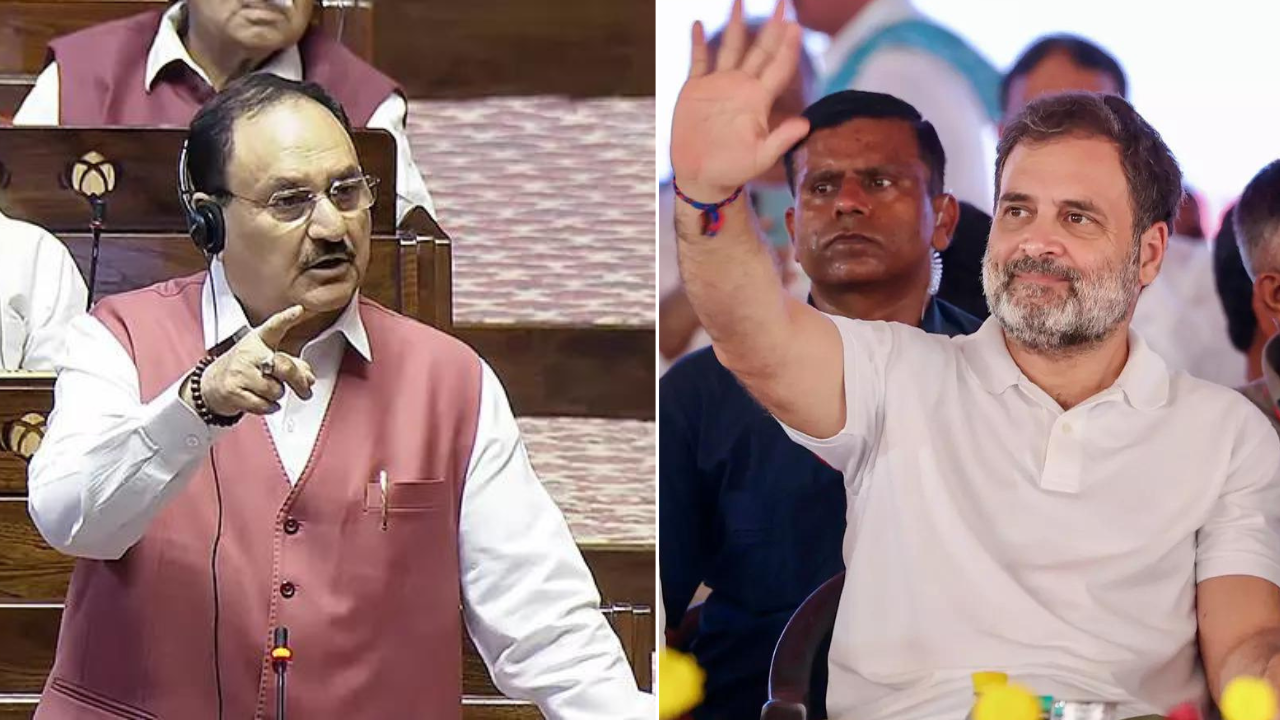 You are currently viewing ‘Khada hoon aaj bhi wahin’: JP Nadda mocks Rahul Gandhi’s ‘vote chori’ claim; shares video