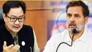 Read more about the article ‘Spoiled brat’: Rijiju’s veiled attack at Rahul over ‘vote chori’ charge; shares CSDS apology