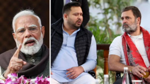 Read more about the article ‘Entitled ones’: PM Modi’s jab at Tejashwi, Rahul; ‘kaamdaar vs naamdaar’ returns before Bihar polls